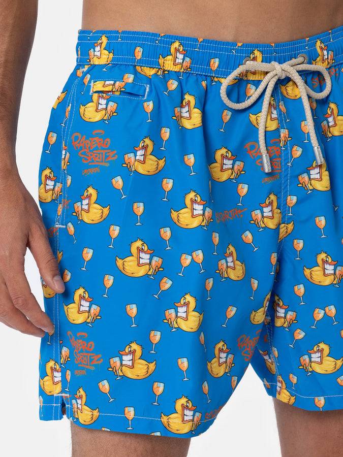 Mc2 Saint Barth Costume Da Bagno Da Uomo In Tessuto Leggero Lighting Micro Fantasy Con Stampa Paperelle Cryptopuppets | EDIZIONE SPECIALE CRYPTOPUPPETS