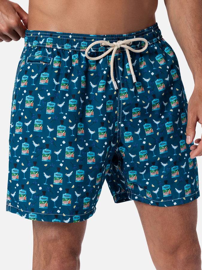 Mc2 Saint Barth Costume Da Bagno Da Uomo In Tessuto Leggero Lighting Micro Fantasy Con Stampa Gin Tonic Portofino Gin | PORTOFINO DRY GIN EDIZIONE SPECIALE