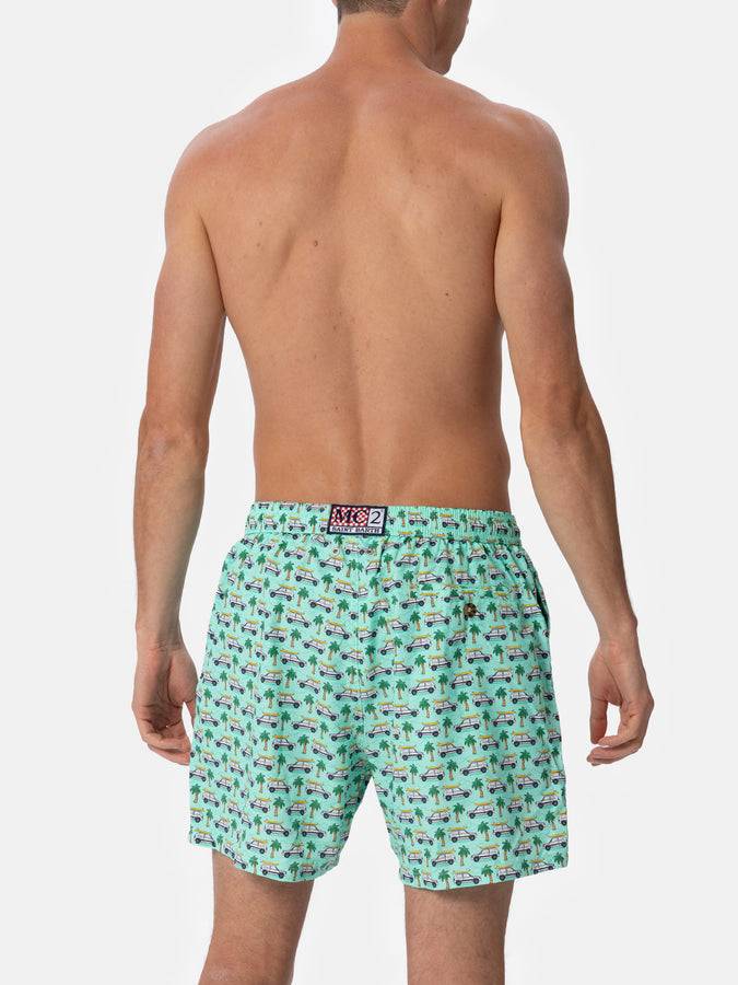 Mc2 Saint Barth Costume Da Bagno Da Uomo In Tessuto Leggero Lighting Micro Fantasy Con Stampa Panda | EDIZIONE SPECIALE PANDA