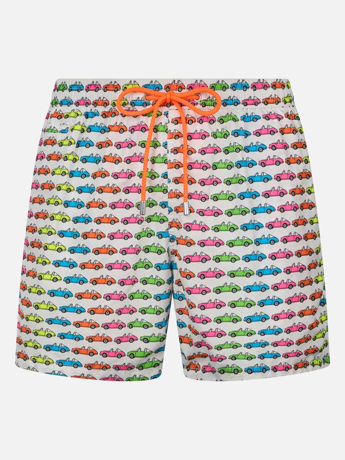 Mc2 Saint Barth Costume da bagno da uomo in tessuto leggero Lighting Micro Fantasy con stampa auto