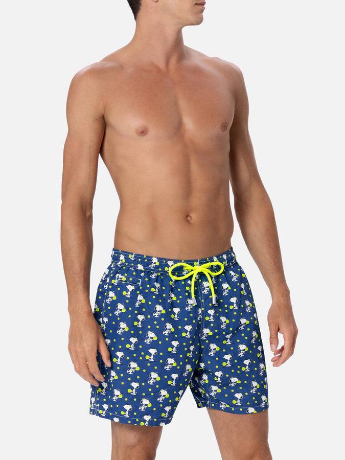 Mc2 Saint Barth Costume Da Bagno Da Uomo In Tessuto Leggero Lighting Micro Fantasy Con Stampa Padel Snoopy | EDIZIONE SPECIALE SNOOPY PEANUTS™