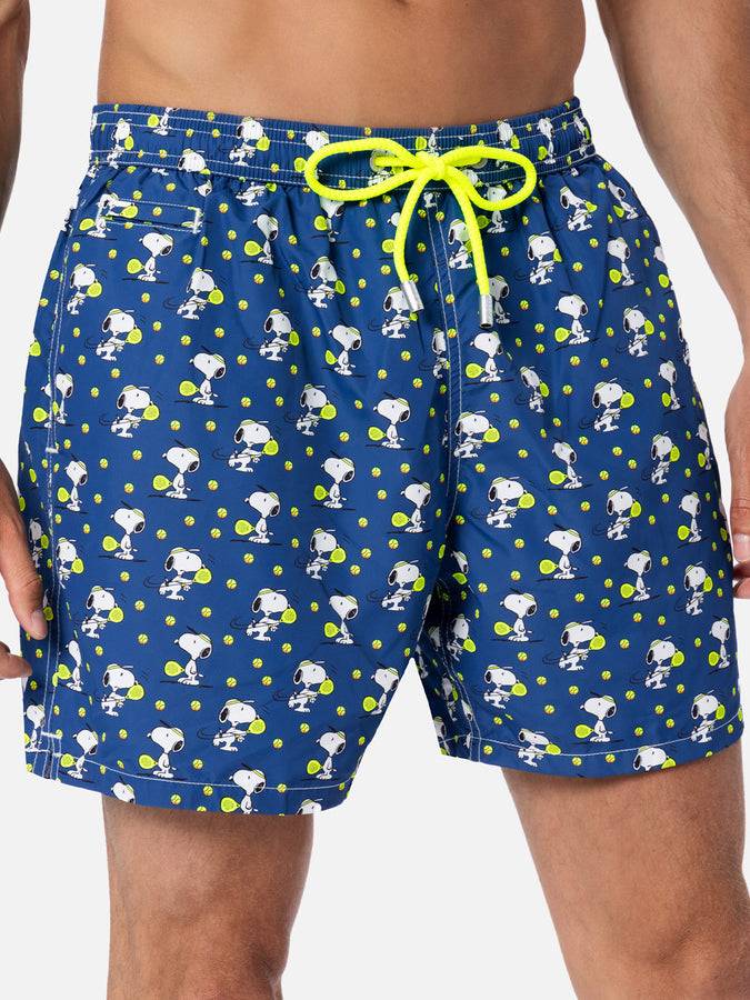 Mc2 Saint Barth Costume Da Bagno Da Uomo In Tessuto Leggero Lighting Micro Fantasy Con Stampa Padel Snoopy | EDIZIONE SPECIALE SNOOPY PEANUTS™
