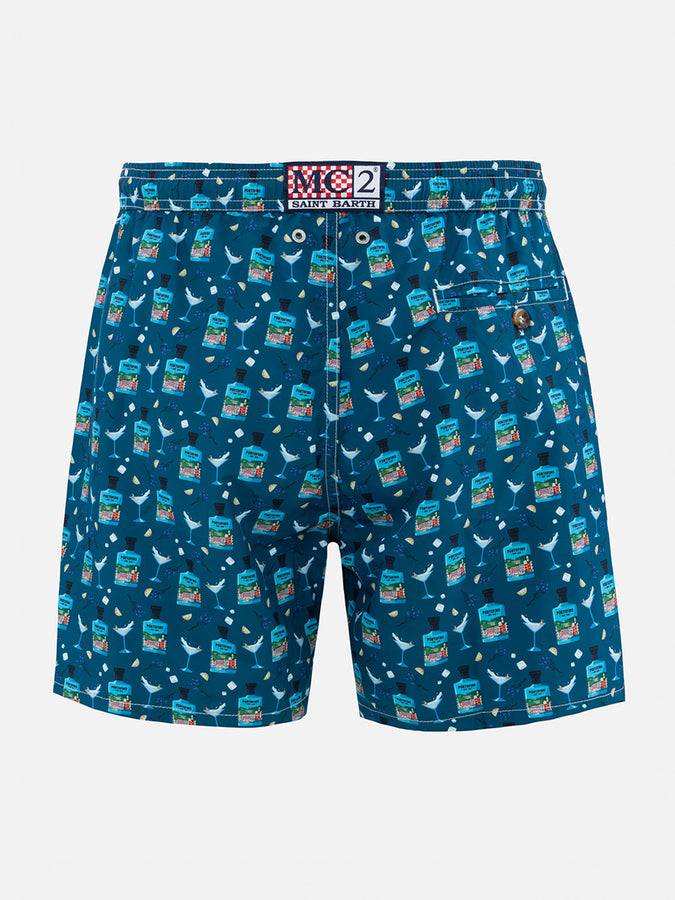 Mc2 Saint Barth Costume Da Bagno Da Uomo In Tessuto Leggero Lighting Micro Fantasy Con Stampa Gin Tonic Portofino Gin | PORTOFINO DRY GIN EDIZIONE SPECIALE