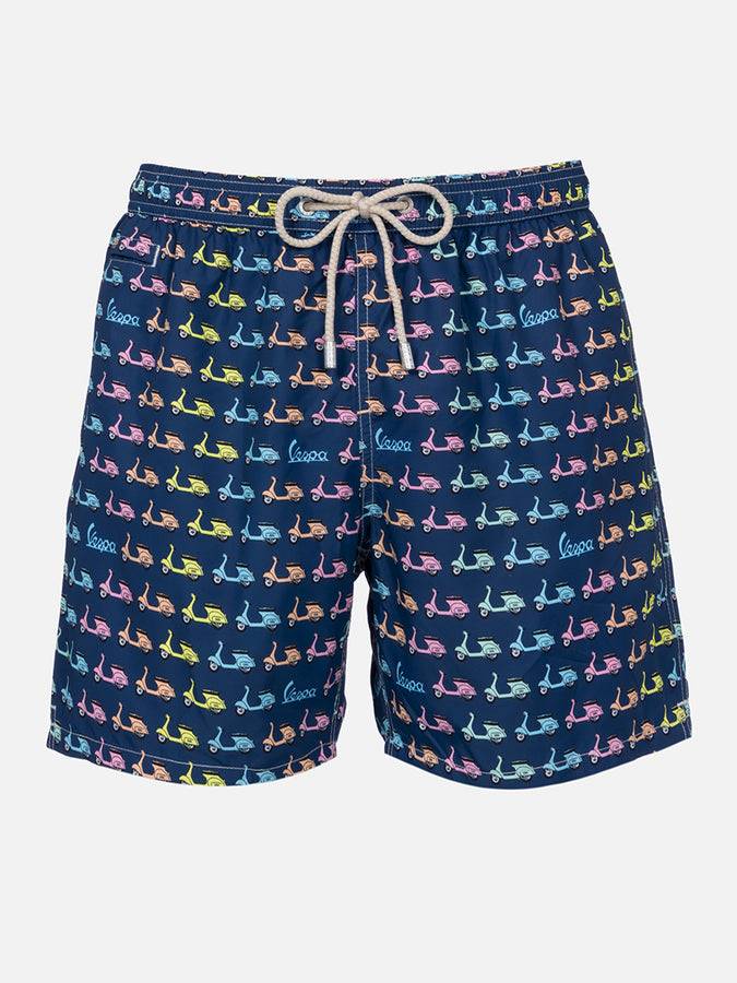Mc2 Saint Barth Costume da bagno da uomo in tessuto leggero Lighting Micro Fantasy con stampa Vespa | EDIZIONE SPECIALE VESPA
