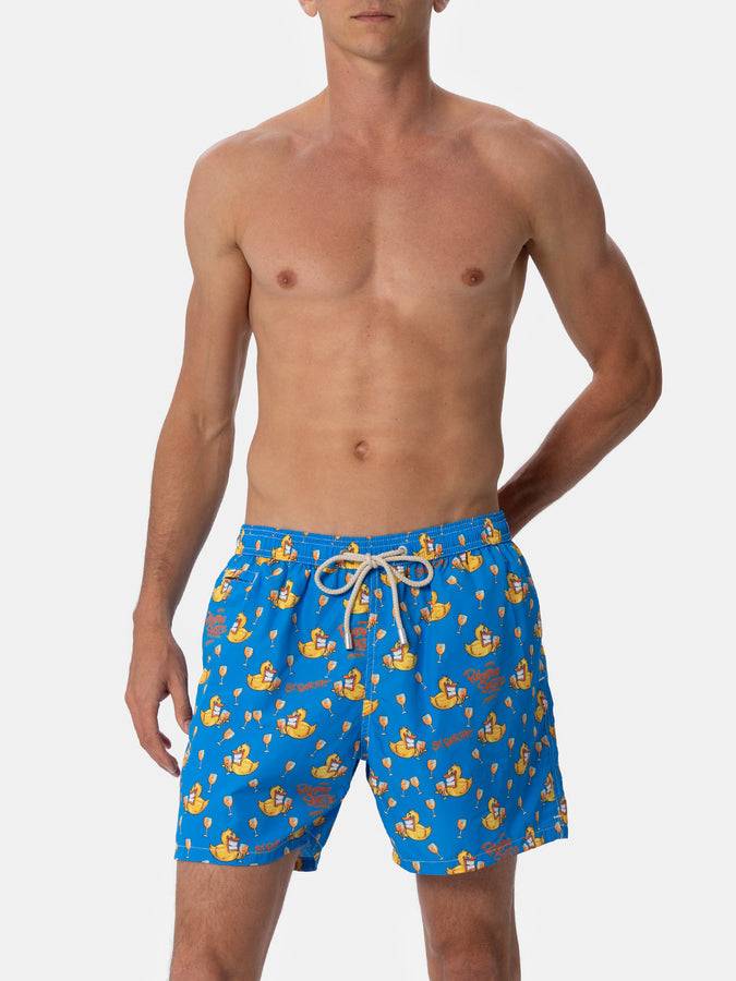 Mc2 Saint Barth Costume Da Bagno Da Uomo In Tessuto Leggero Lighting Micro Fantasy Con Stampa Paperelle Cryptopuppets | EDIZIONE SPECIALE CRYPTOPUPPETS