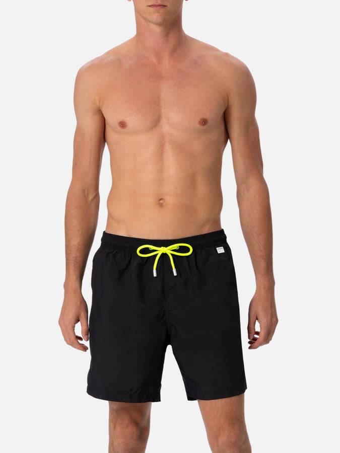 Mc2 Saint Barth Costume Da Bagno Da Uomo In Tessuto Leggero Nero Lighting Pantone | EDIZIONE SPECIALE PANTONE