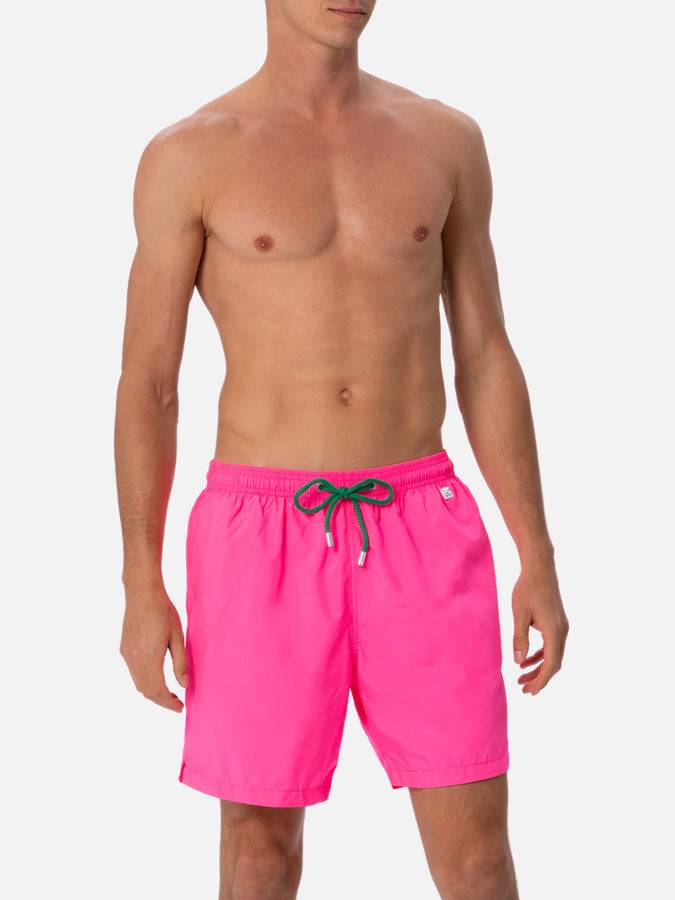 Mc2 Saint Barth Costume Da Bagno Da Uomo In Tessuto Leggero Rosa Fluo Lighting Pantone | EDIZIONE SPECIALE PANTONE