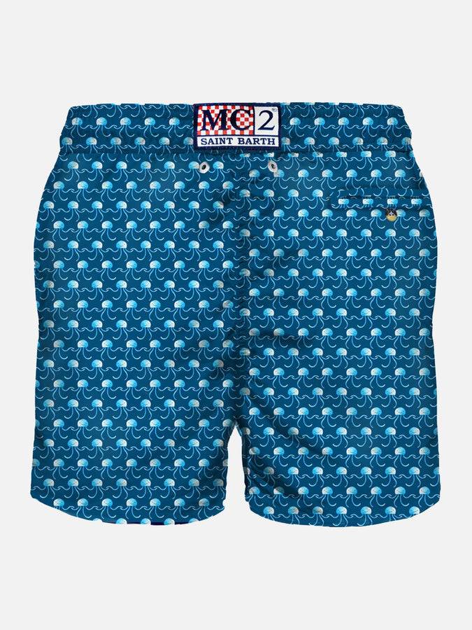 Mc2 Saint Barth Costume Da Bagno Da Uomo In Tessuto Leggero Stampa Meduse