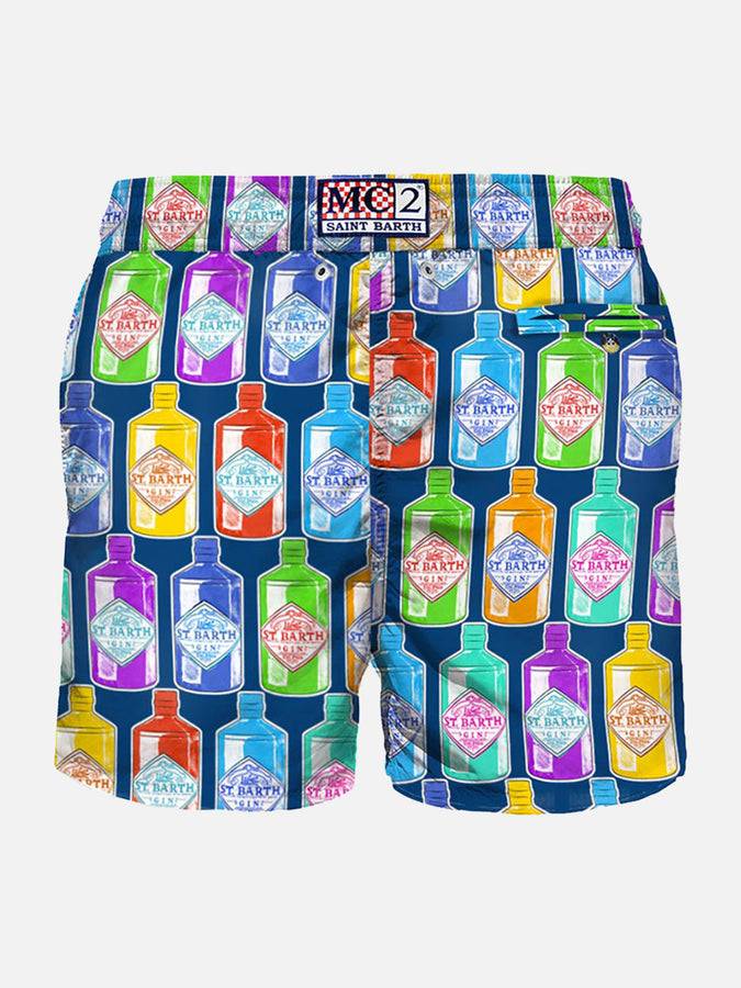 Mc2 Saint Barth Costume Da Bagno Da Uomo In Tessuto Leggero Stampa Gin