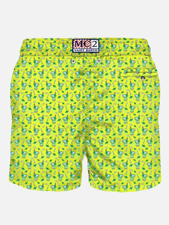 Mc2 Saint Barth Costume Da Bagno Da Uomo In Tessuto Leggero Stampa Mojito