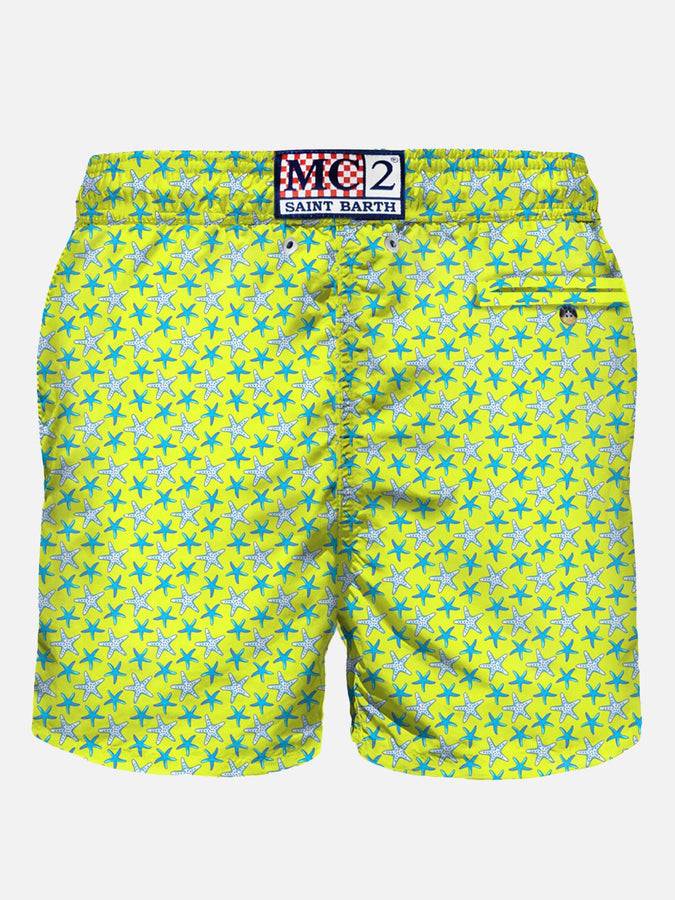 Mc2 Saint Barth Costume Da Bagno Da Uomo In Tessuto Leggero Stampa Stelle Marine