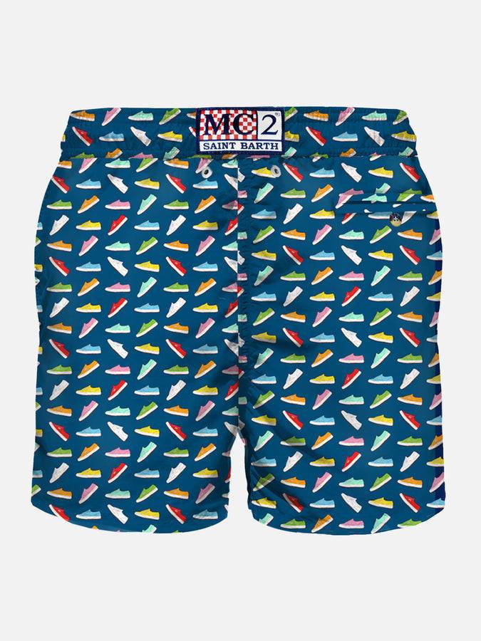 Mc2 Saint Barth Costume Da Bagno Da Uomo In Tessuto Leggero Stampa Superga | SUPERGA® EDIZIONE SPECIALE