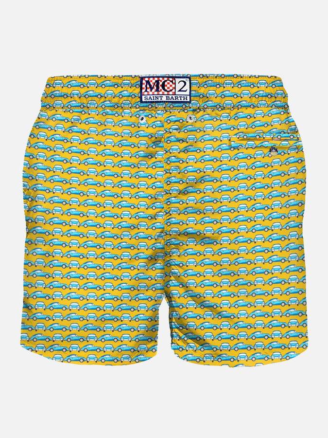 Mc2 Saint Barth Costume Da Bagno Da Uomo In Tessuto Leggero Stampa Auto Sportiva