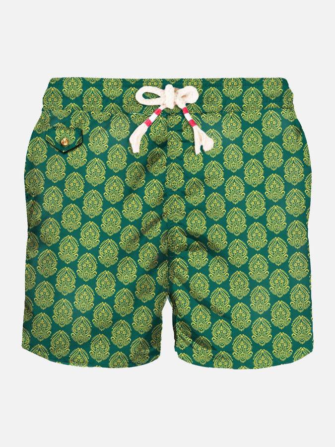Mc2 Saint Barth Costume da bagno da uomo in tessuto leggero stampa indiana