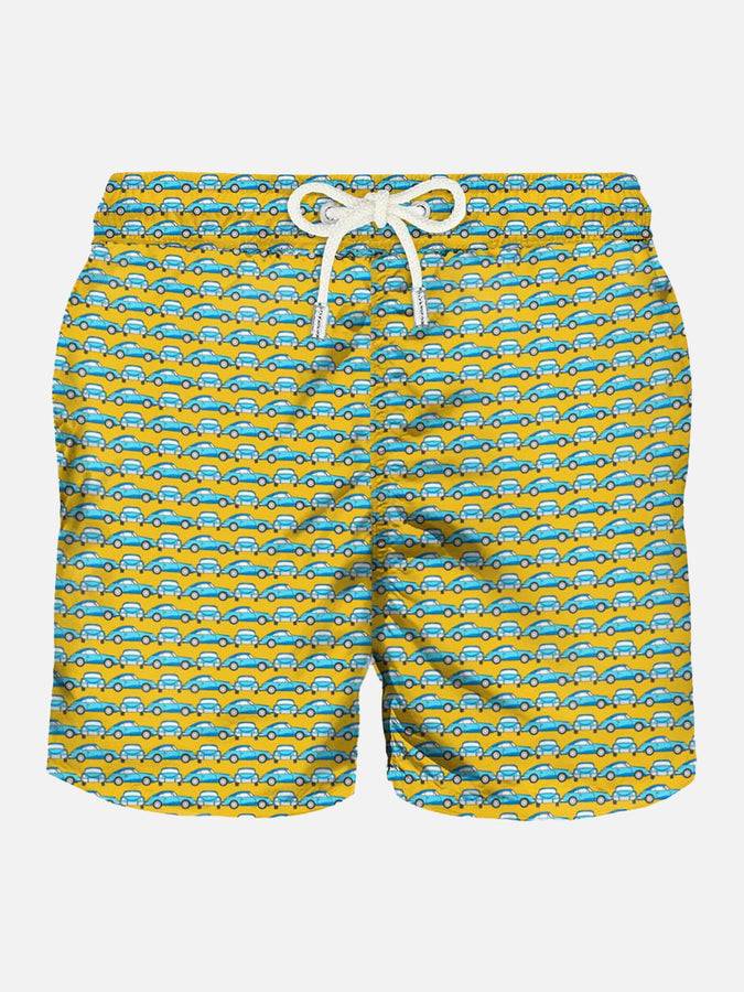 Mc2 Saint Barth Costume da bagno da uomo in tessuto leggero stampa auto sportiva
