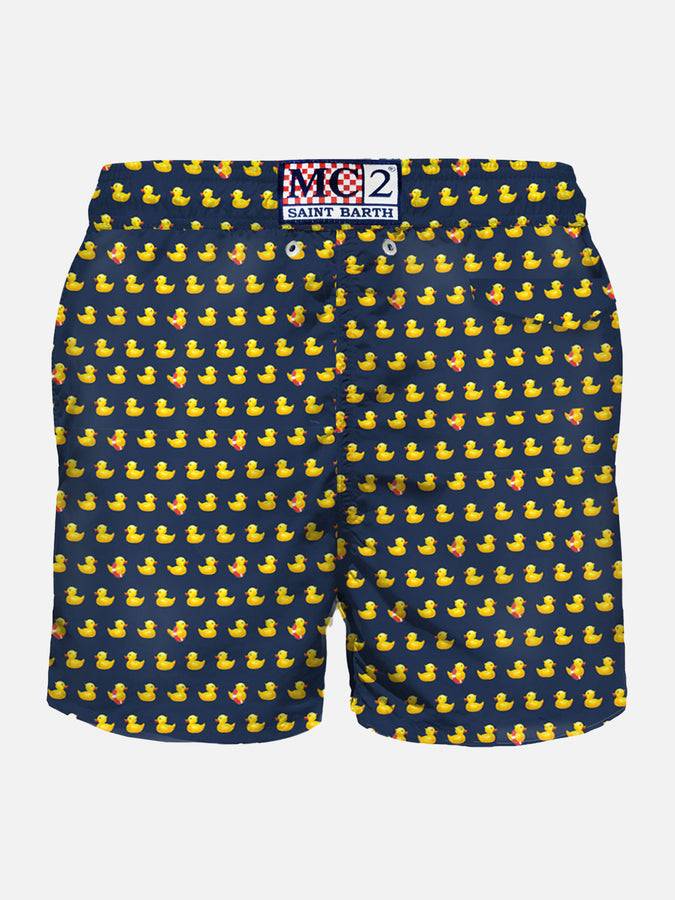 Mc2 Saint Barth Costume Da Bagno Da Uomo In Tessuto Leggero Stampa Papere
