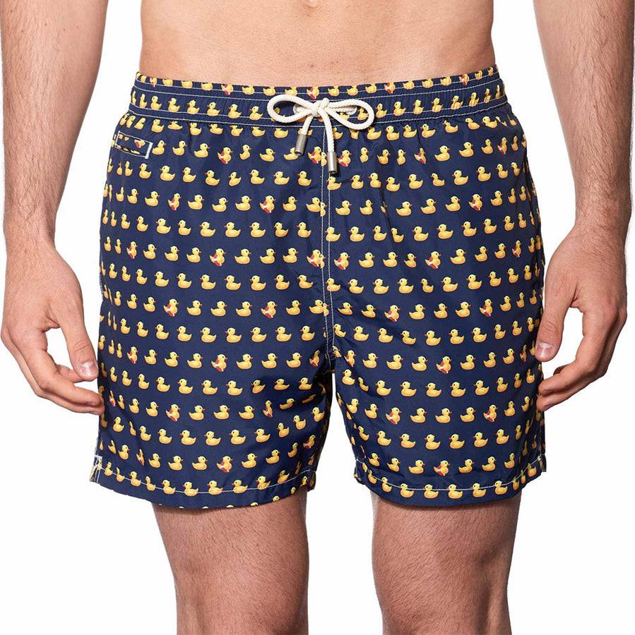 Mc2 Saint Barth Costume Da Bagno Da Uomo In Tessuto Leggero Stampa Papere