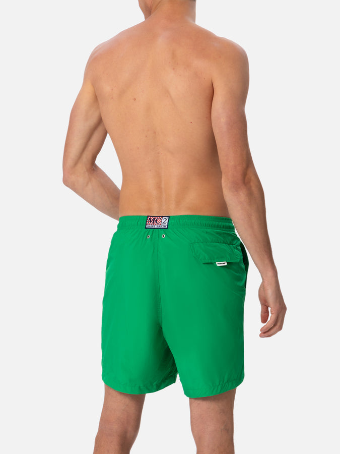 Mc2 Saint Barth Costume Da Bagno Da Uomo In Tessuto Leggero Verde Erba Lighting Pantone | EDIZIONE SPECIALE PANTONE