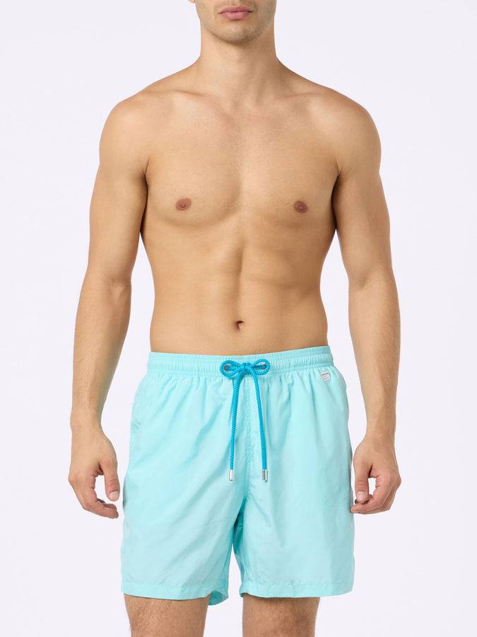 Mc2 Saint Barth Costume Da Bagno Da Uomo In Tessuto Leggero Verde Acqua Lighting Pantone | EDIZIONE SPECIALE PANTONE