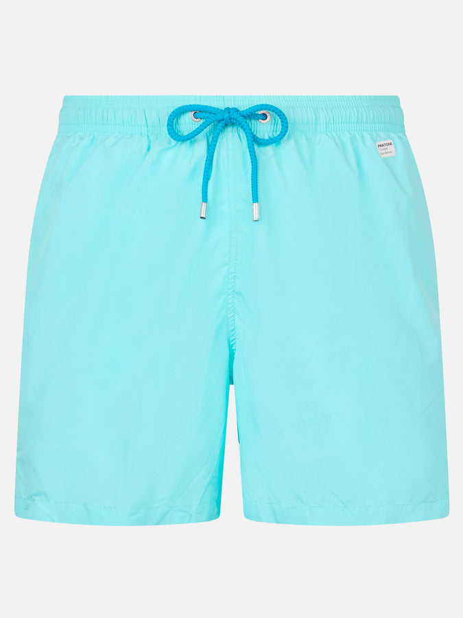 Mc2 Saint Barth Costume da bagno da uomo in tessuto leggero verde acqua Lighting Pantone | EDIZIONE SPECIALE PANTONE