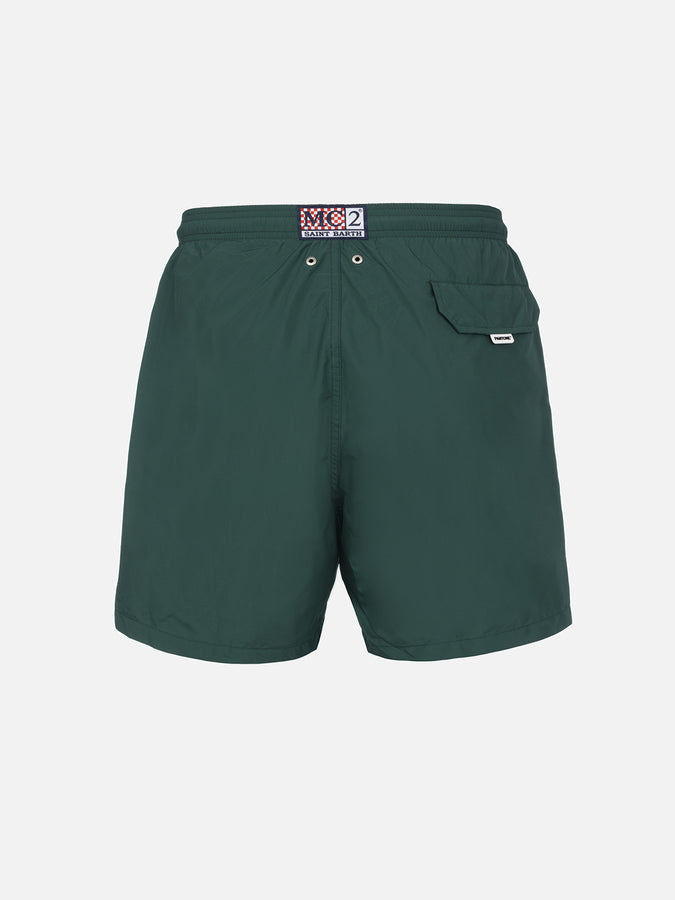 Mc2 Saint Barth Costume Da Bagno Da Uomo In Tessuto Leggero Verde Inglese Lighting Pantone | EDIZIONE SPECIALE PANTONE
