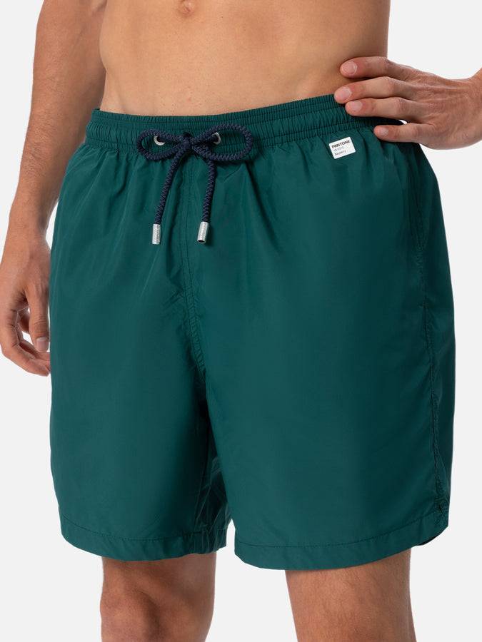 Mc2 Saint Barth Costume Da Bagno Da Uomo In Tessuto Leggero Verde Inglese Lighting Pantone | EDIZIONE SPECIALE PANTONE