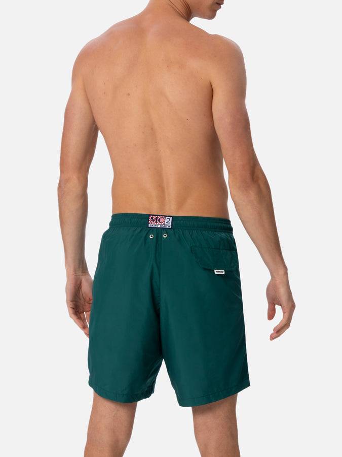 Mc2 Saint Barth Costume Da Bagno Da Uomo In Tessuto Leggero Verde Inglese Lighting Pantone | EDIZIONE SPECIALE PANTONE