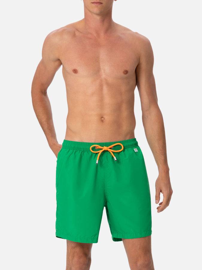 Mc2 Saint Barth Costume Da Bagno Da Uomo In Tessuto Leggero Verde Erba Lighting Pantone | EDIZIONE SPECIALE PANTONE