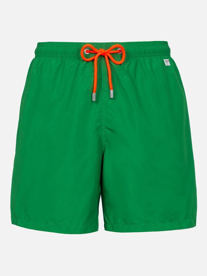 Mc2 Saint Barth Costume da bagno da uomo in tessuto leggero verde erba Lighting Pantone | EDIZIONE SPECIALE PANTONE