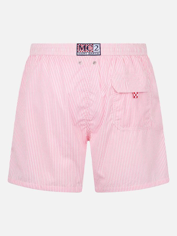 Mc2 Saint Barth Costume Da Bagno Da Uomo Patmos A Righe In Seersucker