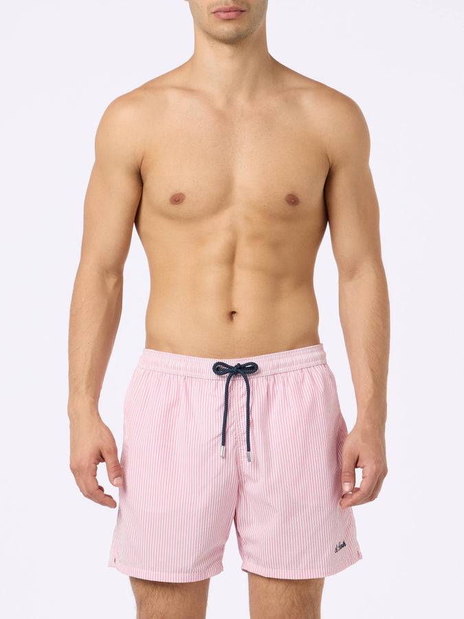 Mc2 Saint Barth Costume Da Bagno Da Uomo Patmos A Righe In Seersucker