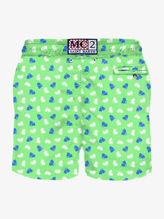 Mc2 Saint Barth Costume Da Bagno Da Uomo Pinne Micro Stampa