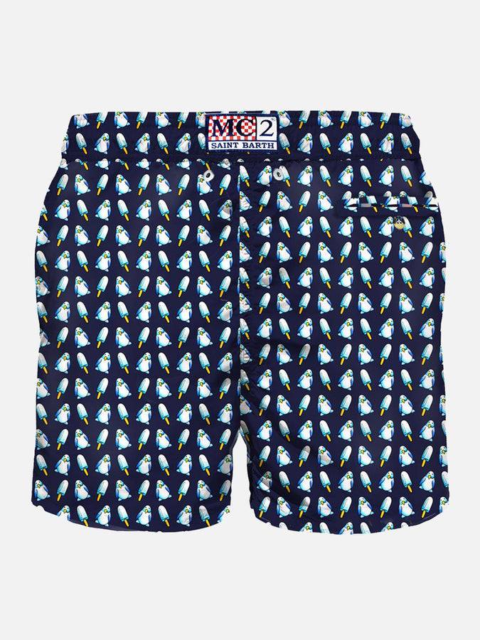 Mc2 Saint Barth Costume Da Bagno Da Uomo Stampa Micro Pinguini