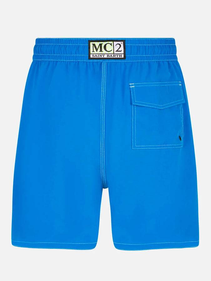 Mc2 Saint Barth Costume Da Bagno Da Uomo Surf Comfort Ed Stretch Bluette