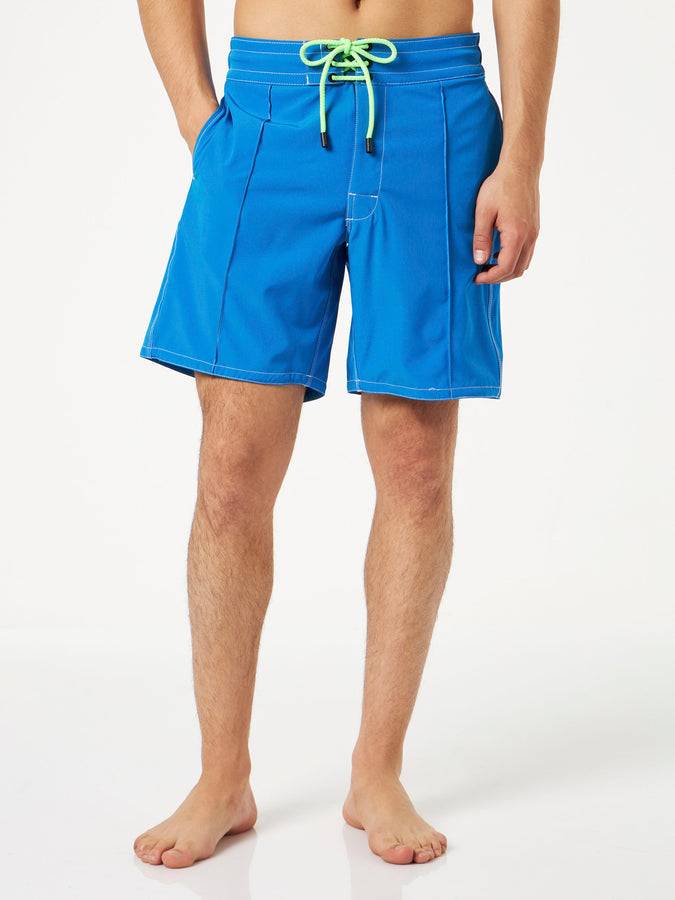 Mc2 Saint Barth Costume Da Bagno Da Uomo Surf Comfort Ed Stretch Bluette