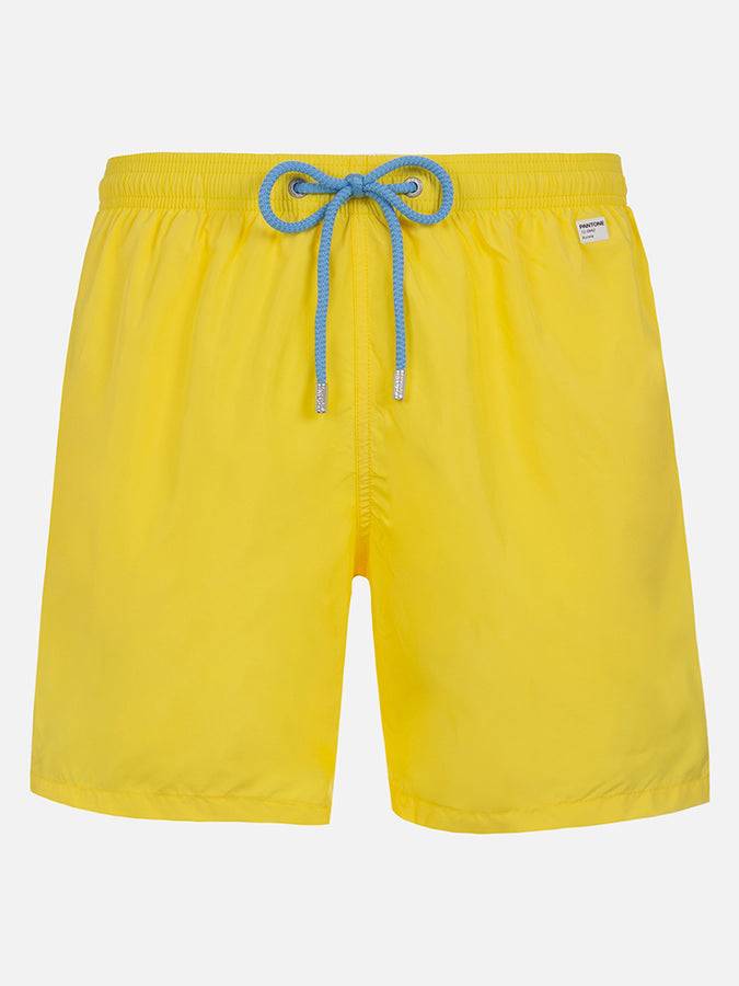 Mc2 Saint Barth Costume da bagno da uomo tessuto leggero giallo chiaro Lighting Pantone | EDIZIONE SPECIALE PANTONE