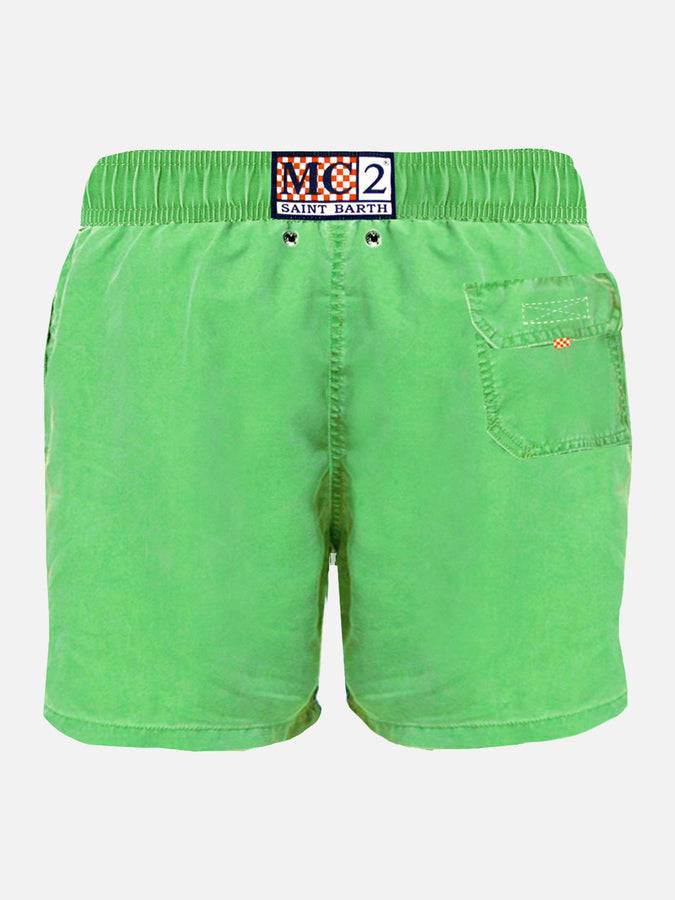 Mc2 Saint Barth Costume Da Bagno Da Uomo Verde Chiaro Delavè