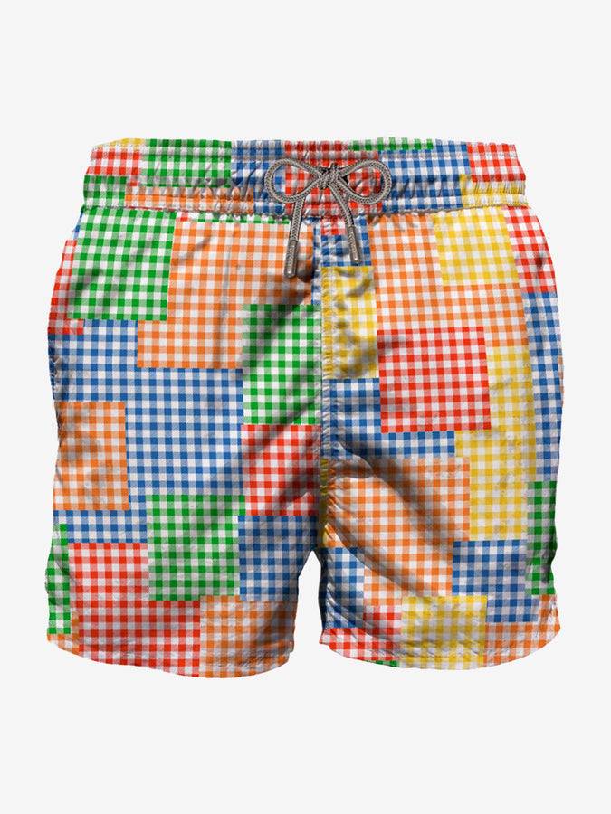 Mc2 Saint Barth Costume da bagno da uomo vichy multicolore