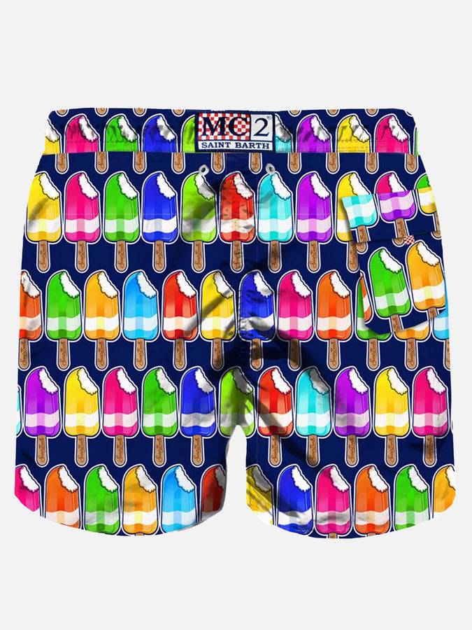 Mc2 Saint Barth Costume Da Bagno Di Media Lunghezza Con Gelati Colorati