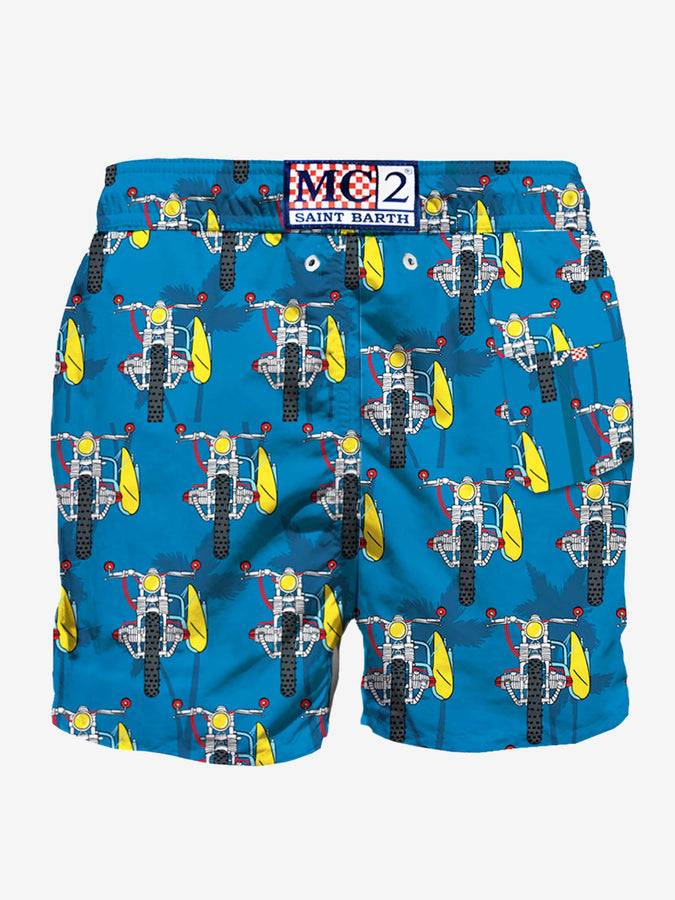 Mc2 Saint Barth Costume Da Bagno Di Media Lunghezza Con Moto Da Surf