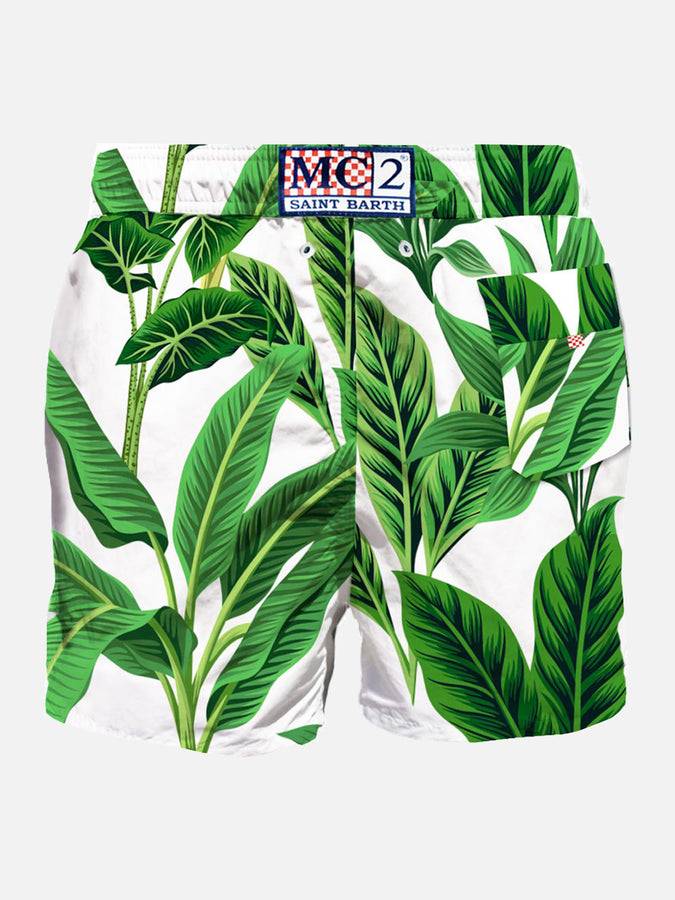 Mc2 Saint Barth Costume Da Bagno Di Media Lunghezza Con Stampa Tropicale