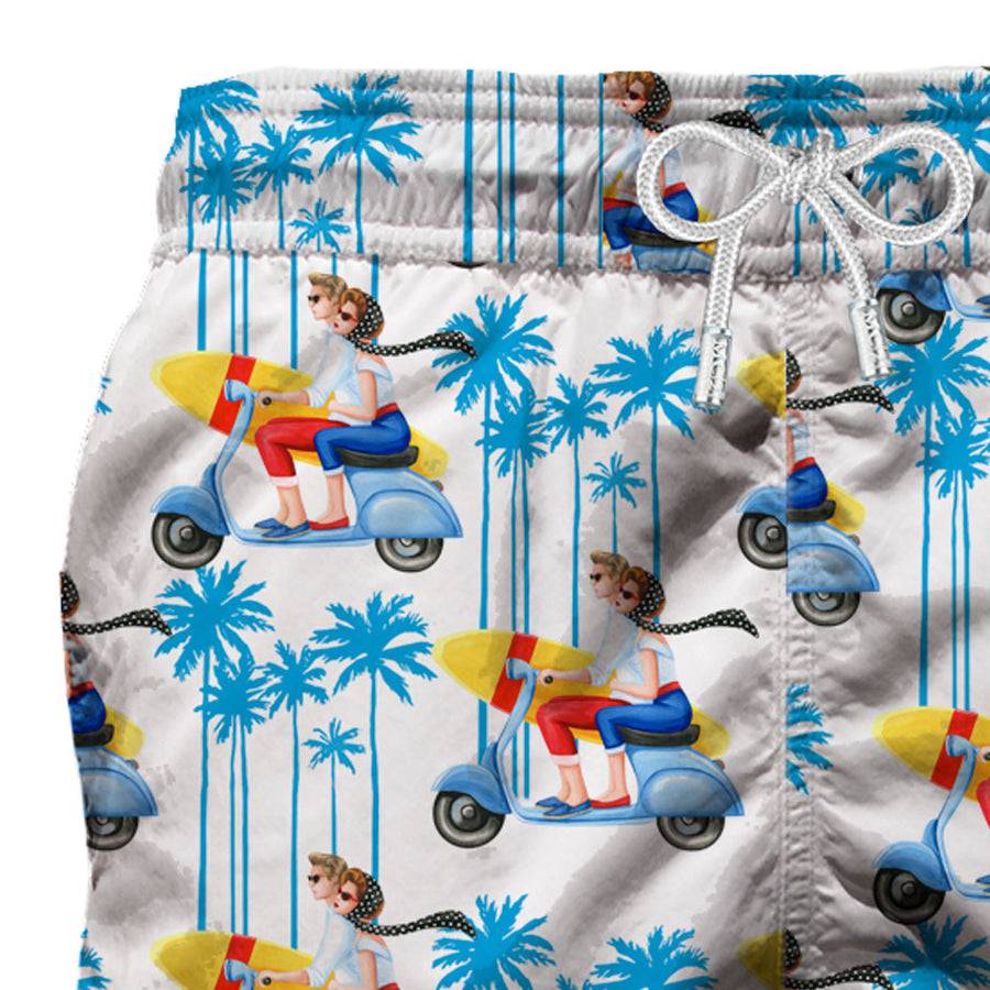 Mc2 Saint Barth Costume Da Bagno Di Media Lunghezza Oh Vespa®! - Vespa® Special Edition