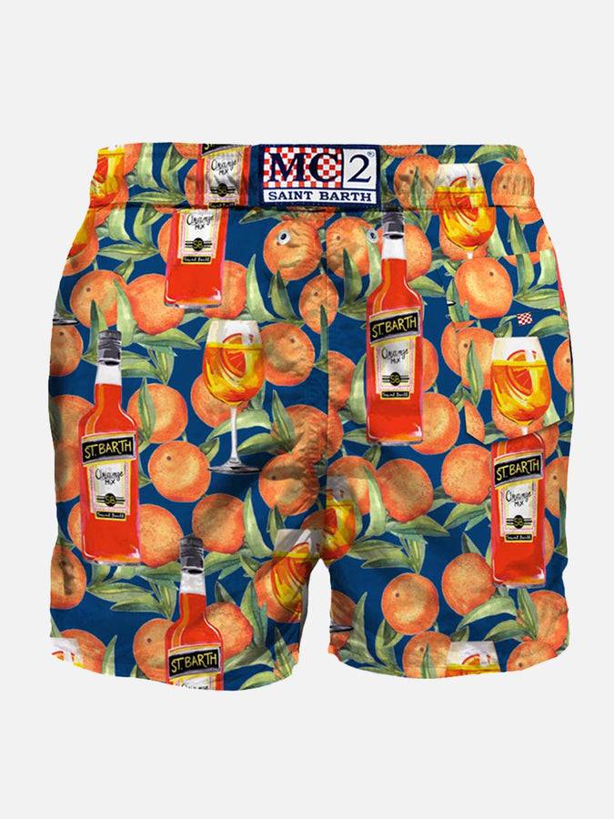 Mc2 Saint Barth Costume Da Bagno Di Media Lunghezza Stampa Spritz Time Blu