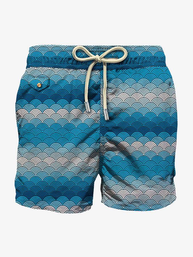 Mc2 Saint Barth Costume da bagno in tessuto leggero con stampa ottica