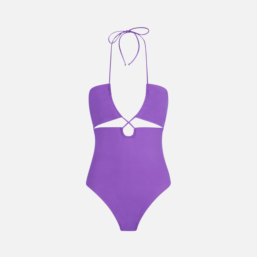 Mc2 Saint Barth Costume Da Bagno Intero Cutout Viola