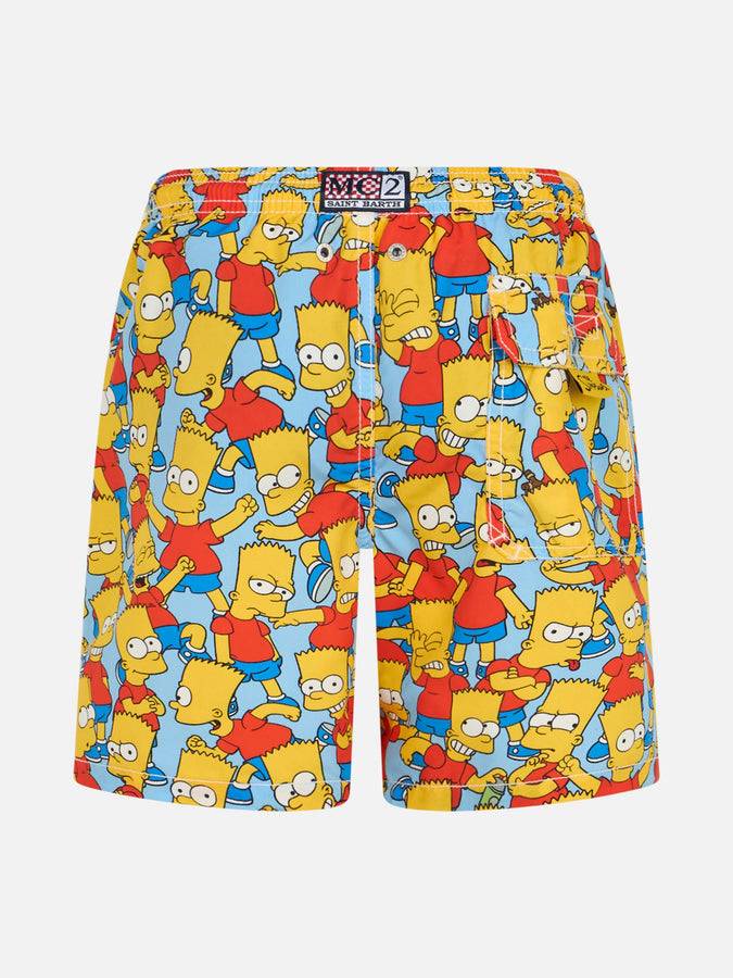 Mc2 Saint Barth Costume Da Bagno Jean Da Ragazzo Di Media Lunghezza Con Stampa Bart Simpson | L'EDIZIONE SPECIALE SIMPSON