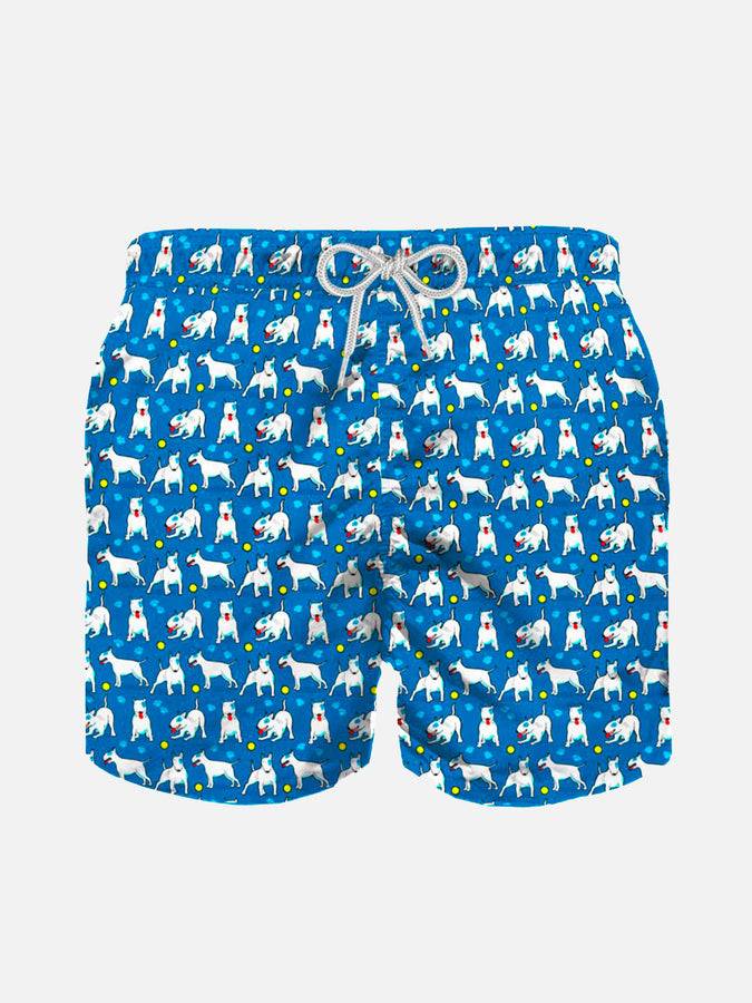 Mc2 Saint Barth Costume da bagno leggero da bambino con stampa Bull Terrier