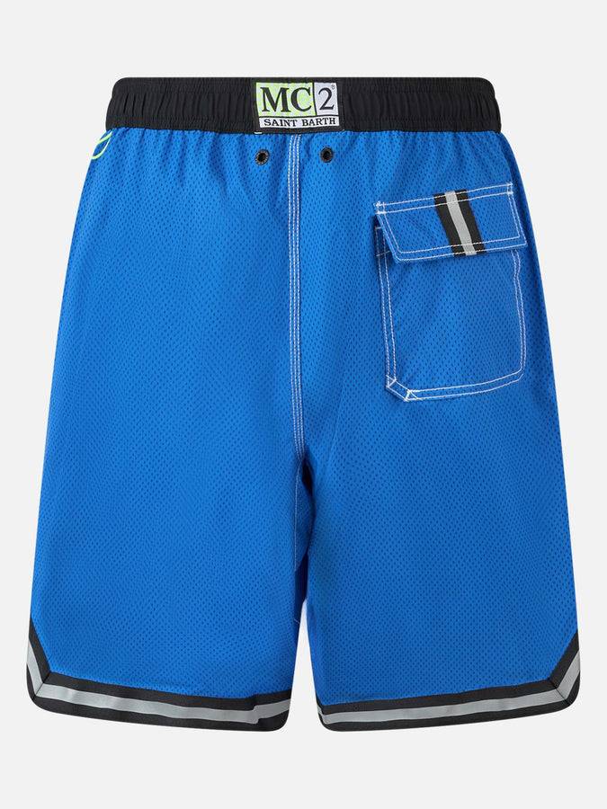 Mc2 Saint Barth Costume Da Bagno Lungo Bluette Stile Surf