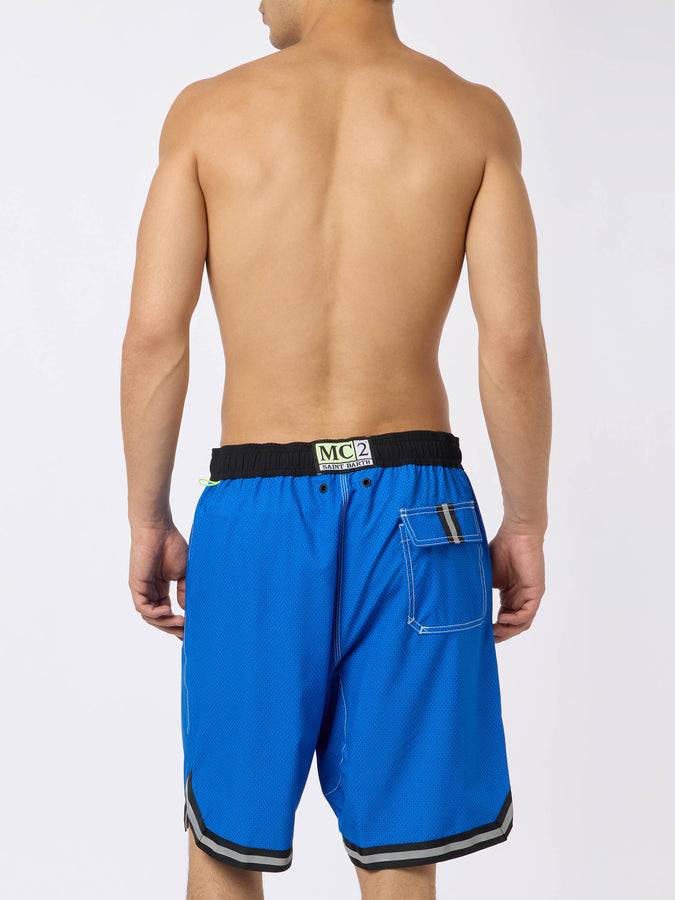 Mc2 Saint Barth Costume Da Bagno Lungo Bluette Stile Surf