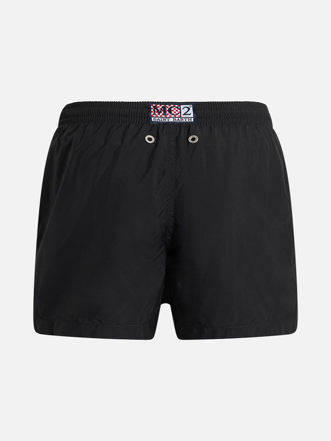 Mc2 Saint Barth Costume Da Bagno Medio Haiti Da Bambino Con Stampa Piazzata E Ricamo Snoopy | EDIZIONE SPECIALE SNOOPY PEANUTS